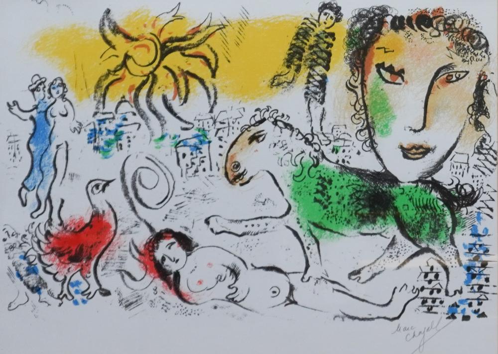 AFTER MARC CHAGALL COLOR PRINT 309e36