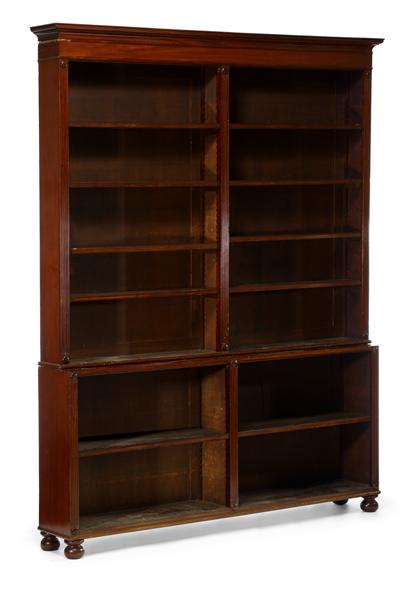 Late Georgian mahogany open bookcase 4dca0