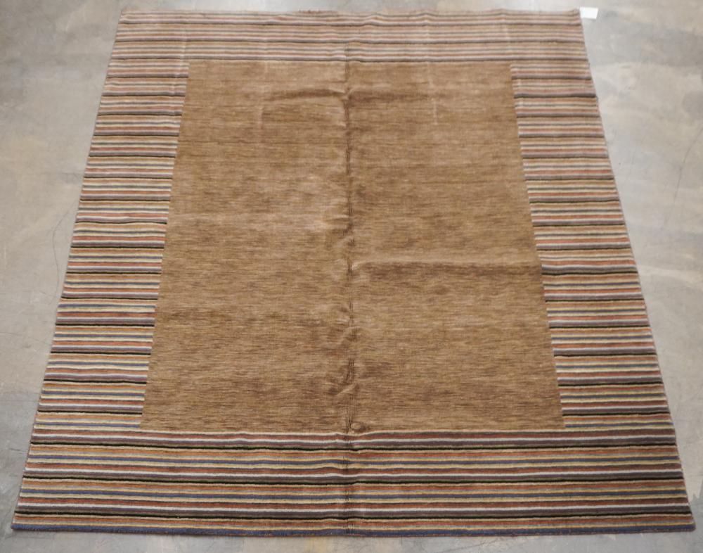 GABBEH TURKISH RUG, APPROX. 9 FT