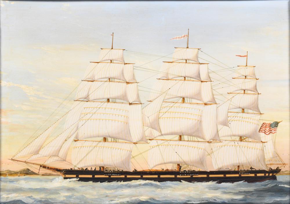 19TH CENTURY, CLIPPER SHIP OFF