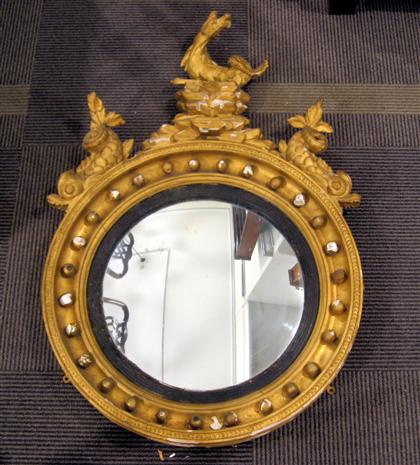 Late George III giltwood girandole 4dcc6