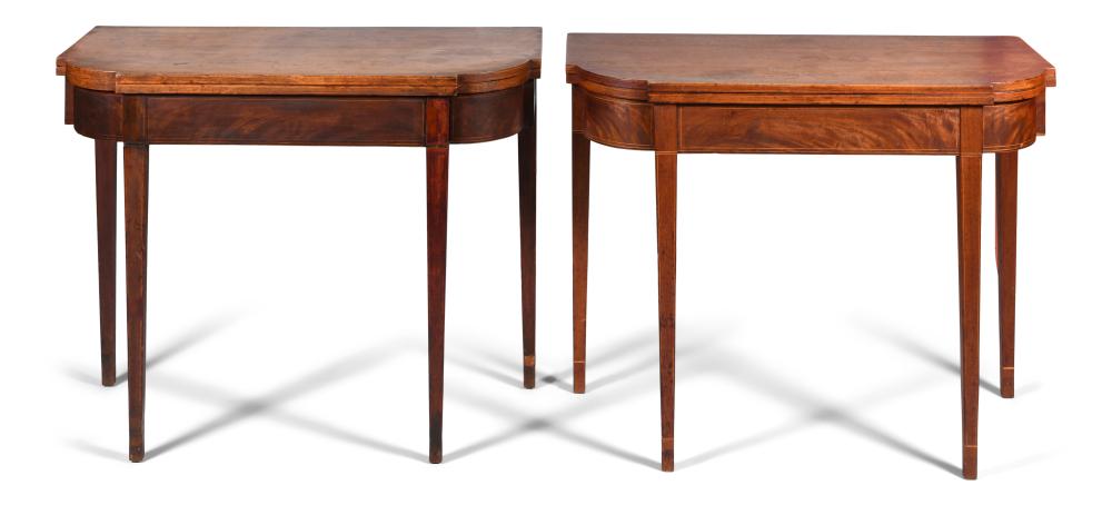 PAIR OF BIDDLE FAMILY INLAID MAHOGANY 309fc1