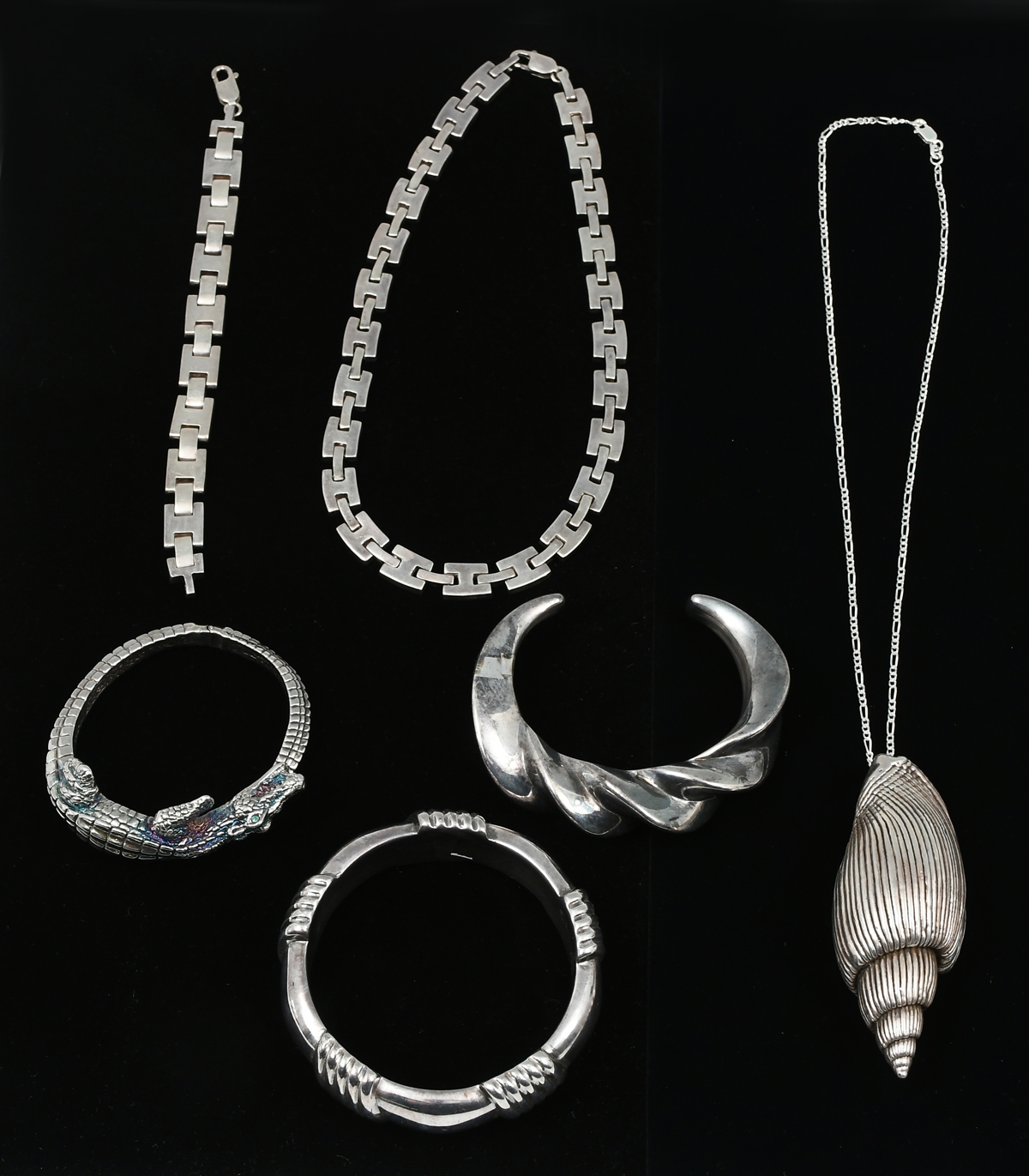 STERLING JEWELRY LOT FEATURING