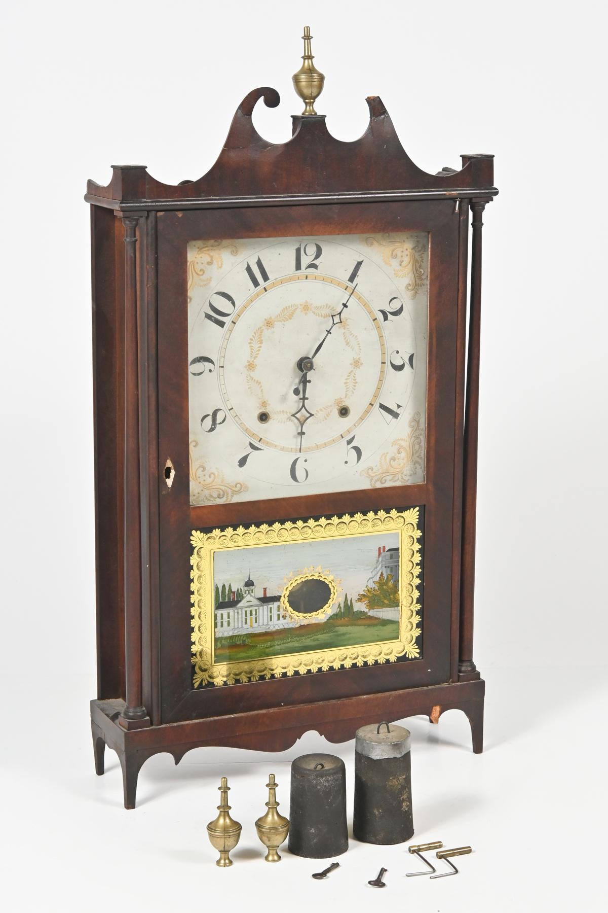 EPHRAIM DOWNS MANTEL CLOCK: Early