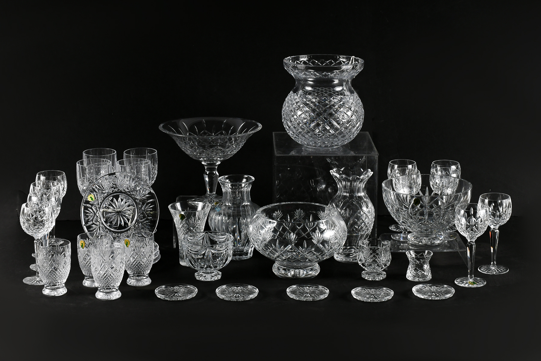 LARGE WATERFORD CRYSTAL COLLECTION: