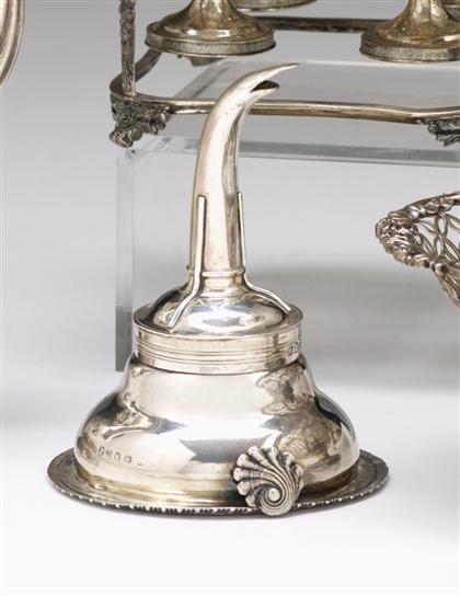 Regency sterling silver wine funnel