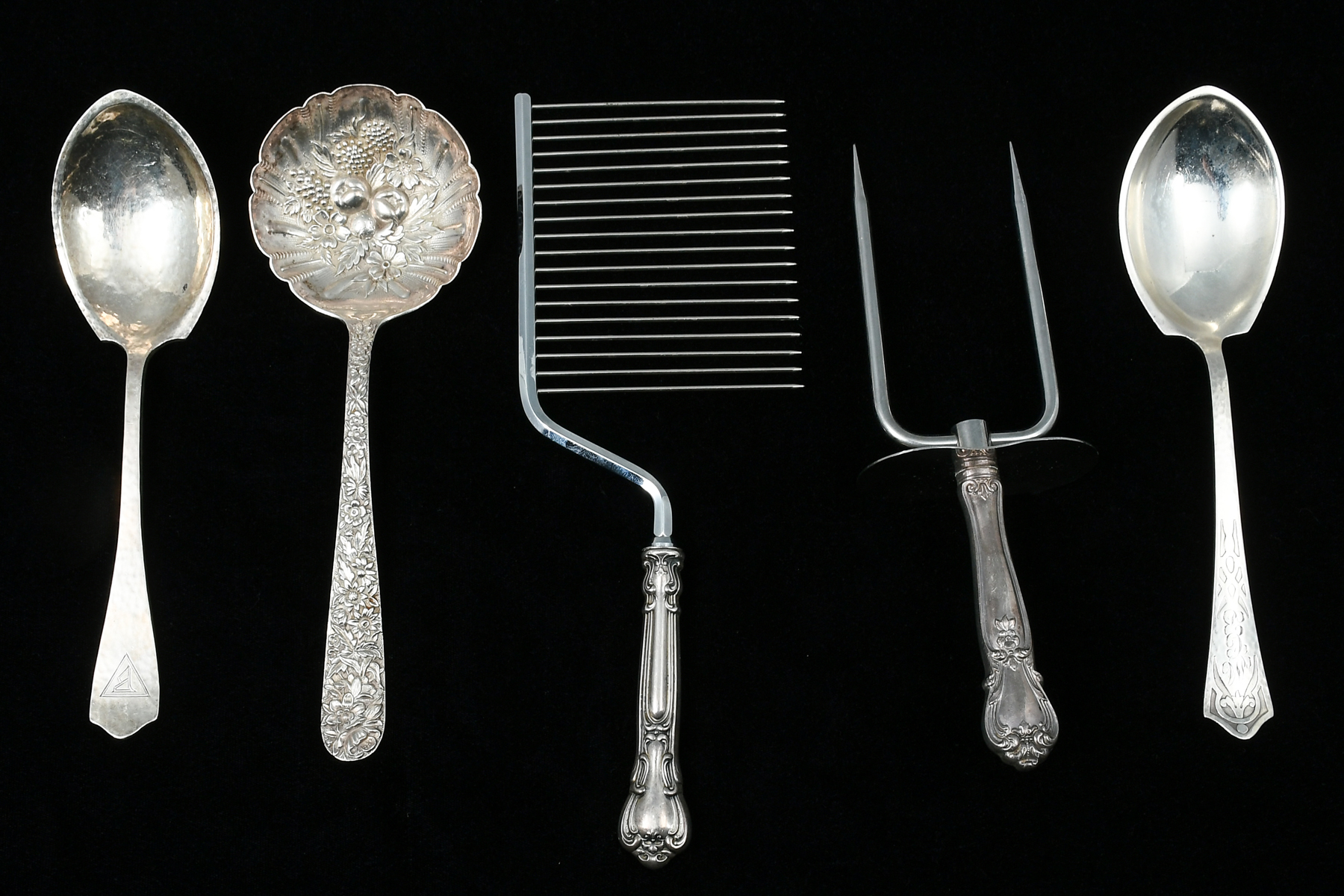 5 PC. STERLING SILVER SERVING PIECES: