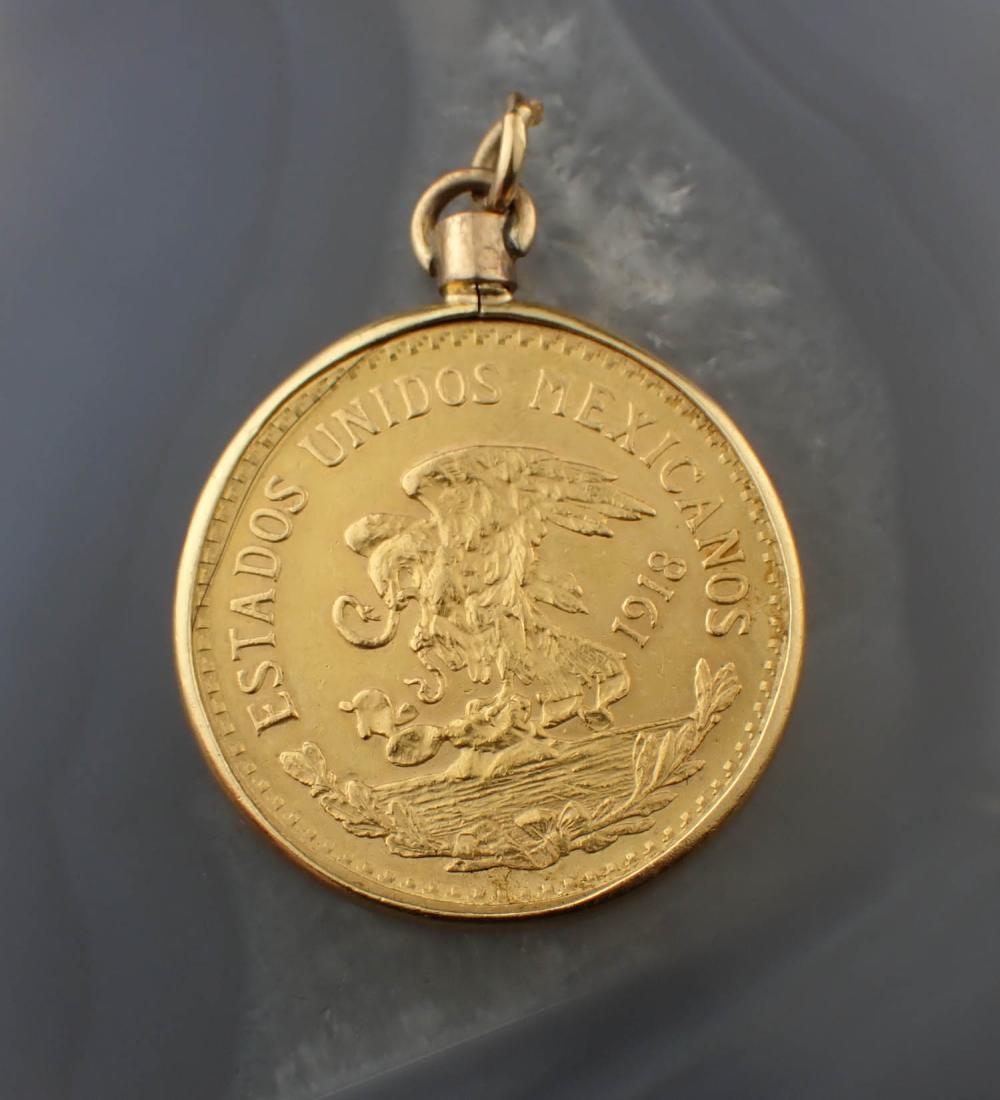 MEXICO GOLD COIN PENDANTMEXICO 30a1af