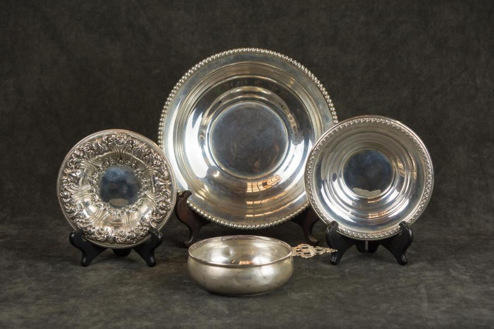 FOUR AMERICAN STERLING SILVER BOWLSFOUR