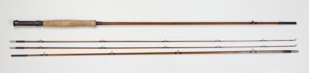 TWO VINTAGE SPLIT BAMBOO FLY FISHING