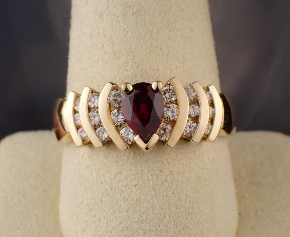 RUBY DIAMOND AND FOURTEEN KARAT 30a22b