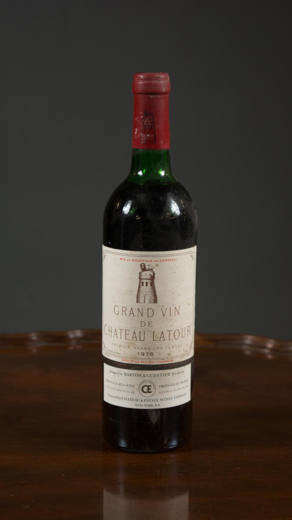 1975 SINGLE BOTTLE OF CHATEAU LATOUR1975 30a29f