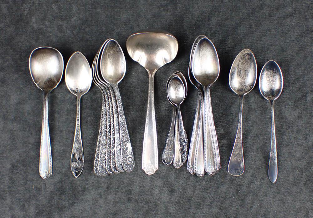 COLLECTION OF STERLING SILVER SPOONSCOLLECTION 30a297