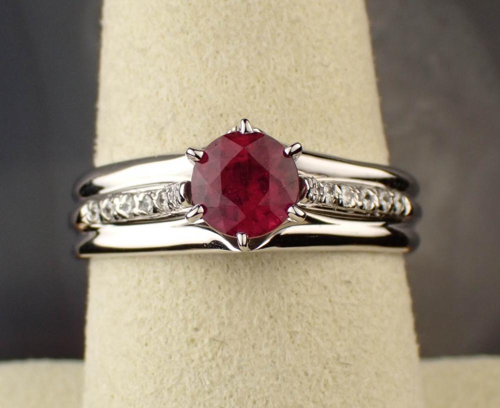 RUBY DIAMOND AND FOURTEEN KARAT 30a2c5