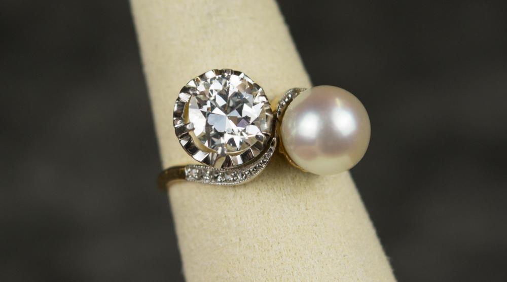 DIAMOND PEARL AND EIGHTEEN KARAT 30a301