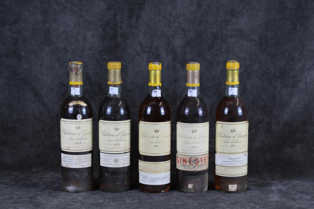 FIVE BOTTLES OF VINTAGE FRENCH 30a313