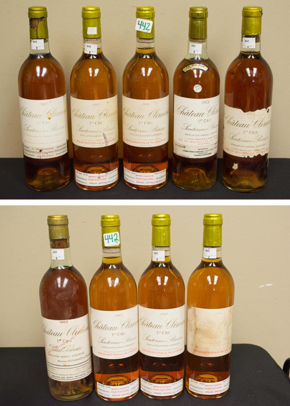 NINE BOTTLES OF VINTAGE FRENCH 30a323