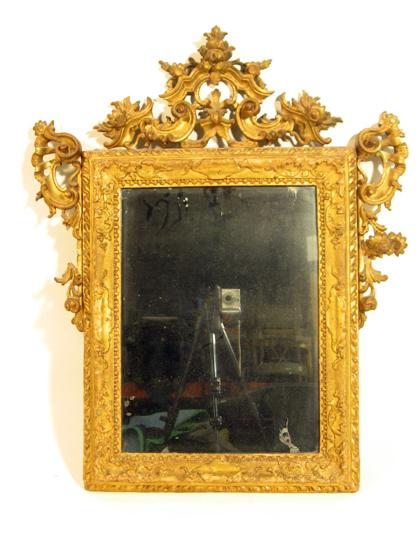 Continental giltwood wall mirror 4dd1e