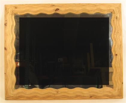 Stripped pine wall mirror    Rectangular