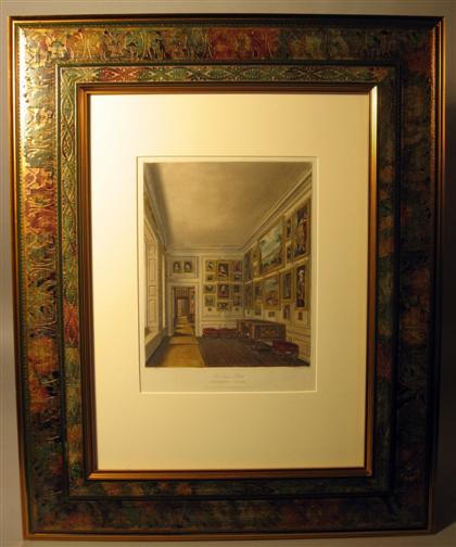 Three framed French interior prints 4dd21
