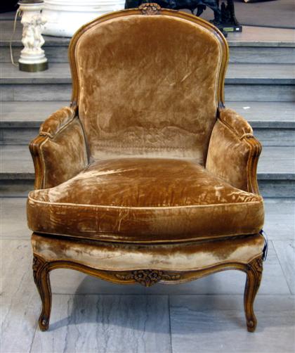 French beechwood fauteuil    The shaped