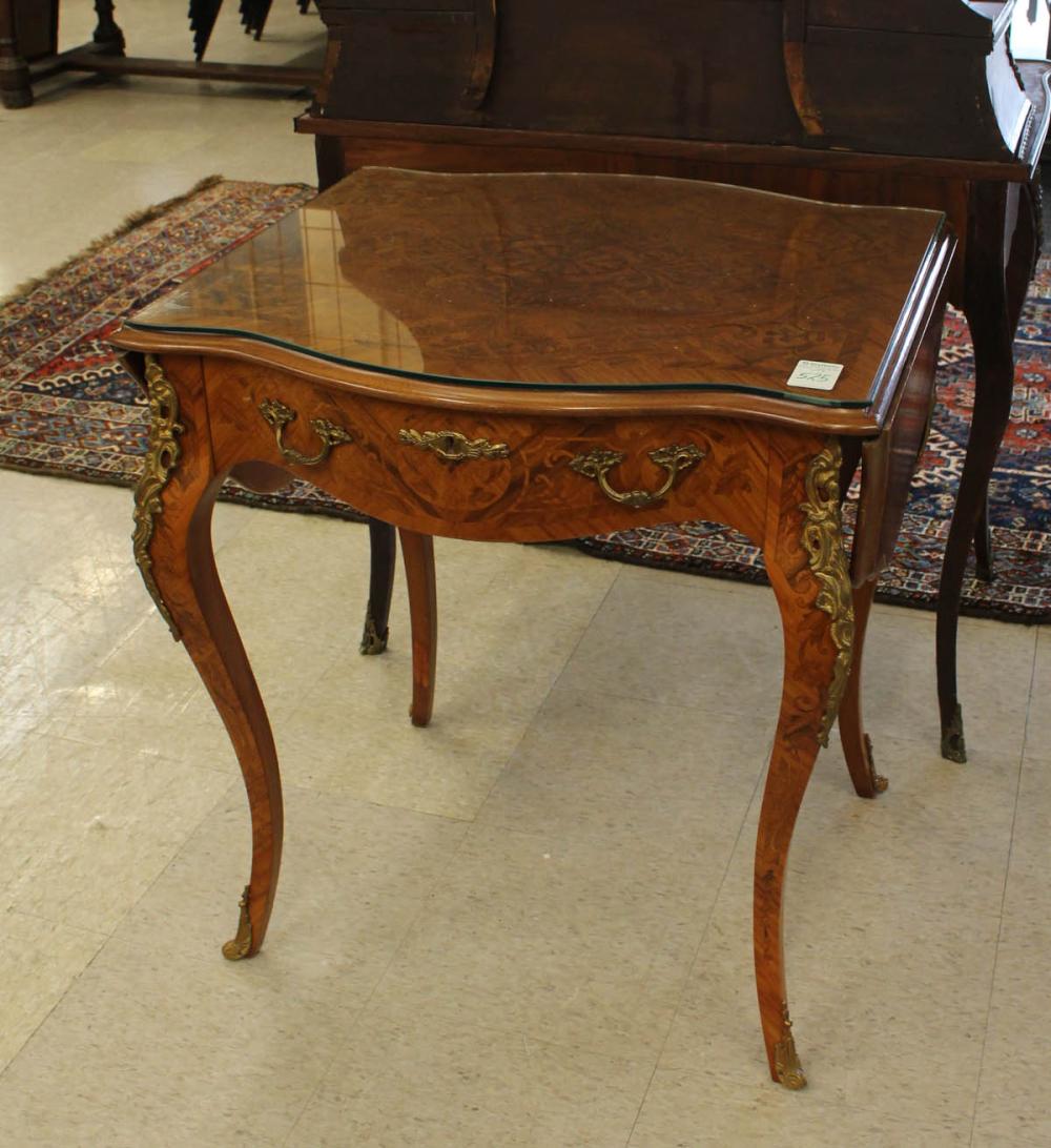 LOUIS XV STYLE DROP LEAF MARQUETRY 30a374