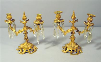 Pair of Louis XV style gilt bronze 4dd29