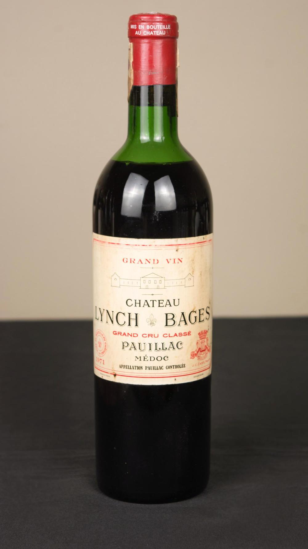 TWO BOTTLES OF VINTAGE FRENCH RED
