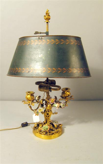 Louis XV style gilt bronze and porcelain