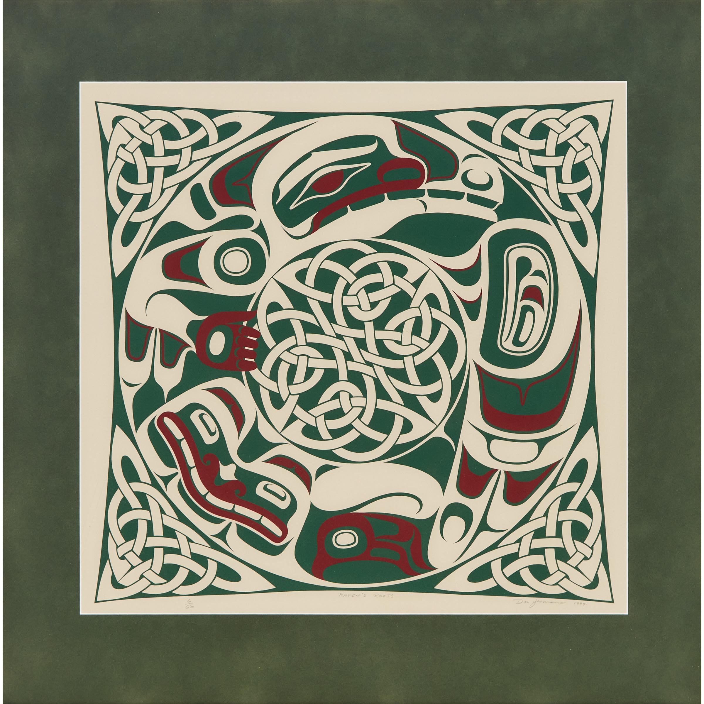 Don Yeomans (b. 1956), Haida RAVEN'S