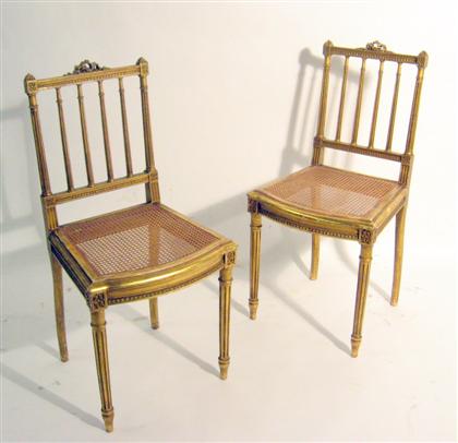 Pair of Louis XVI style giltwood