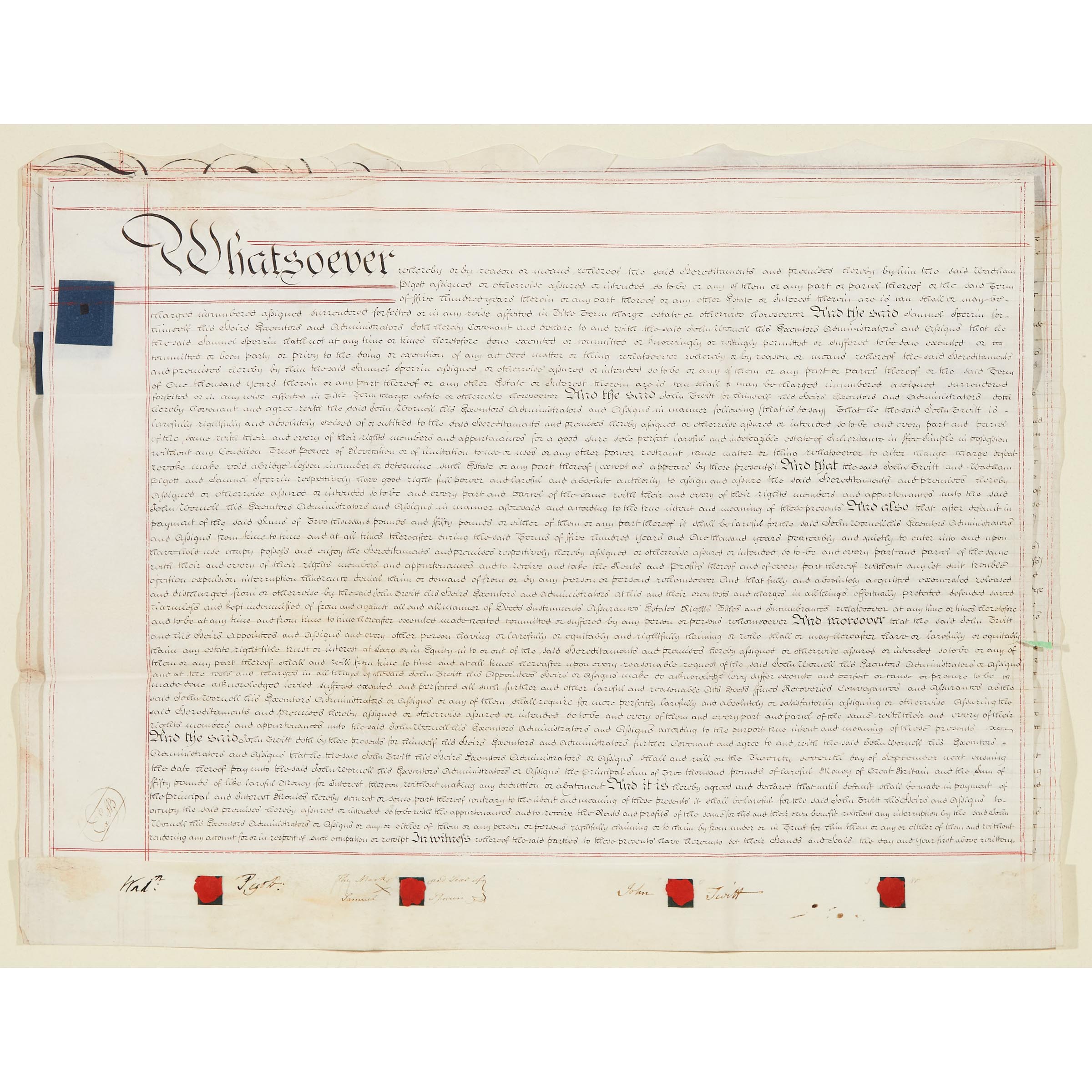 George IV Mortgage Indenture Somerset 30a3fa