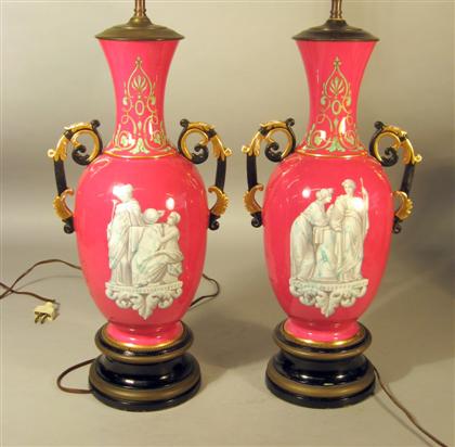 Pair of French porcelain vases 4dd48
