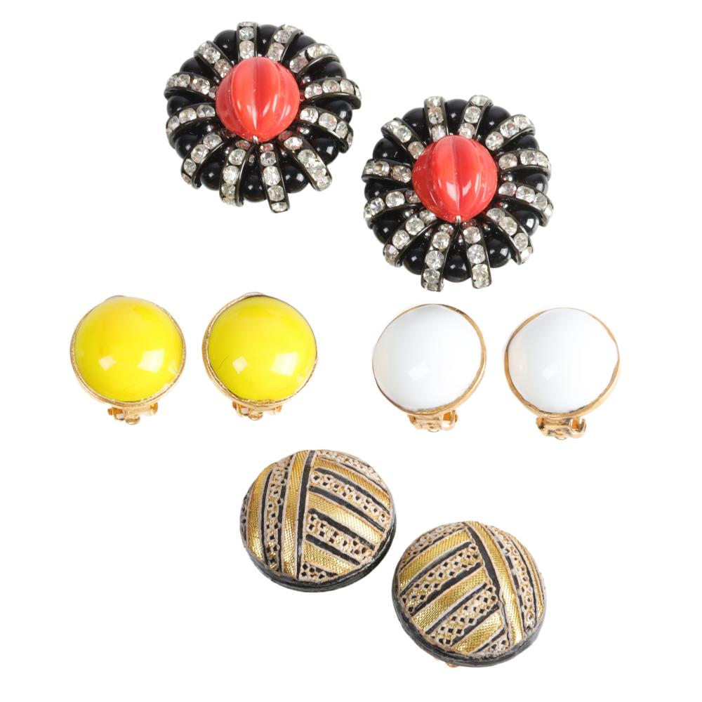 FOUR PR FRENCH DESIGNER EARRINGS 30a50f