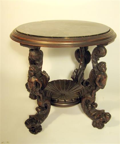 Continental mahogany center table 4dd51