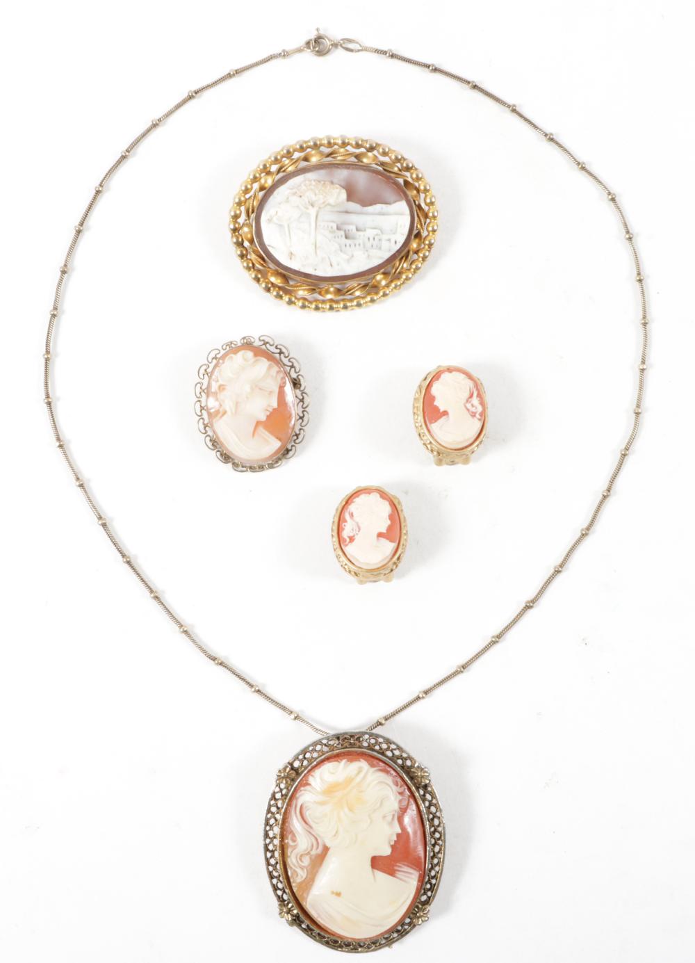 CAMEO JEWELRY 4PC GROUP: DANECRAFT 12K