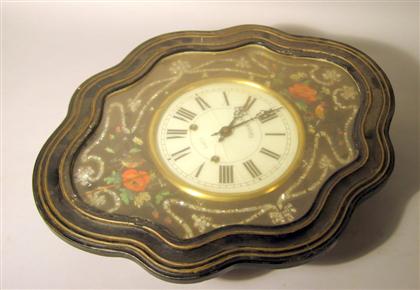 French mother-of-pearl inlaid, painted