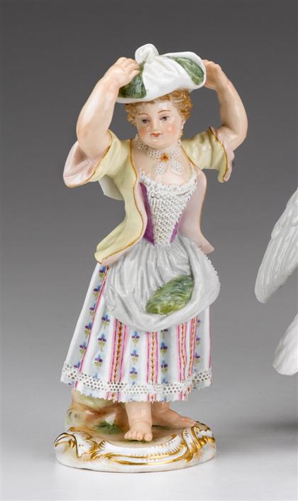 Meissen porcelain figure of a young