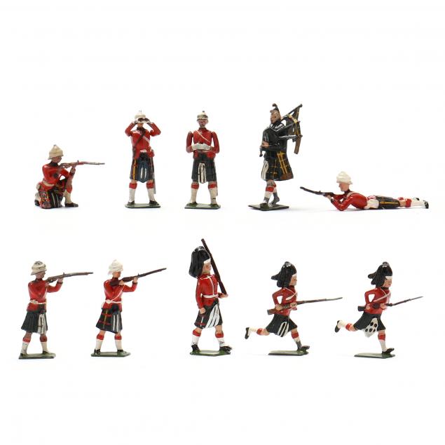 LARGE GROUP BRITAINS MILITARY MINIATURES