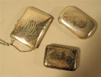 Three Continental silver cases 4dd67