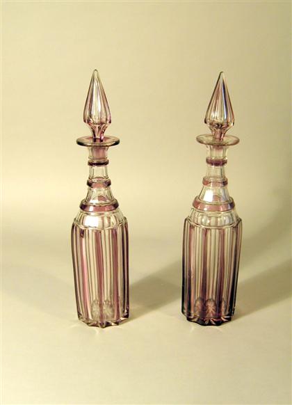 Two pairs of glass decanters  4dd74