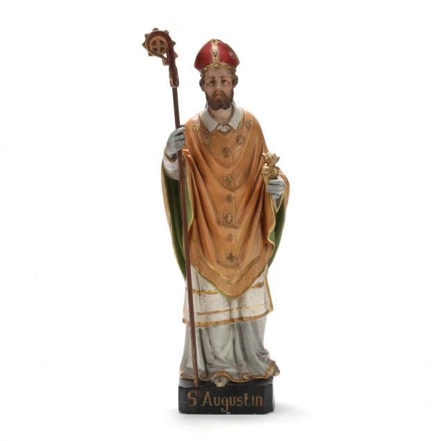 VINTAGE FIGURE OF ST AUGUSTINE 30a6bb