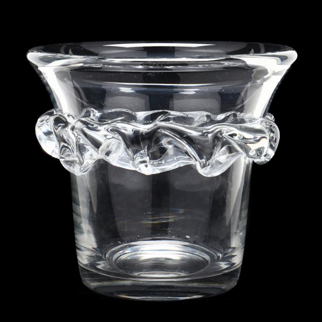 LARGE DAUM CRYSTAL SORCY VASE Vase