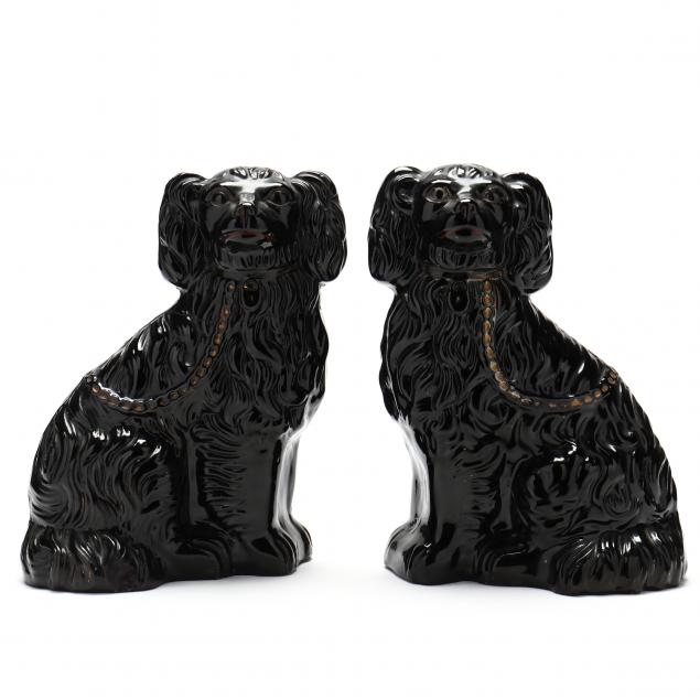 A PAIR OF JACKFIELD MANTEL SPANIELS 30a6da