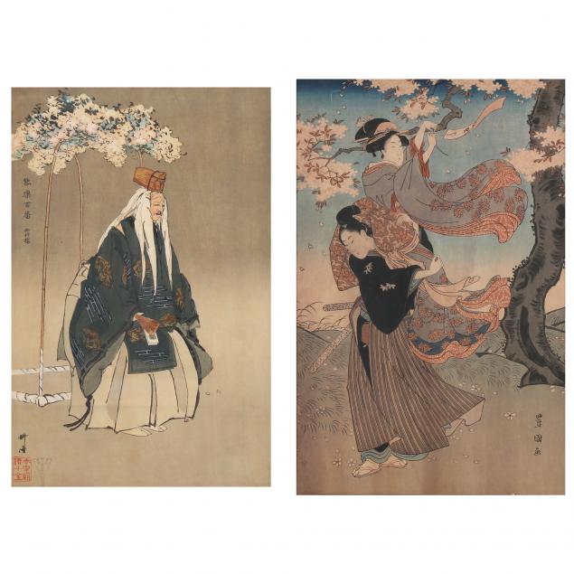 TWO JAPANESE WOODBLOCK PRINTS  30a72f