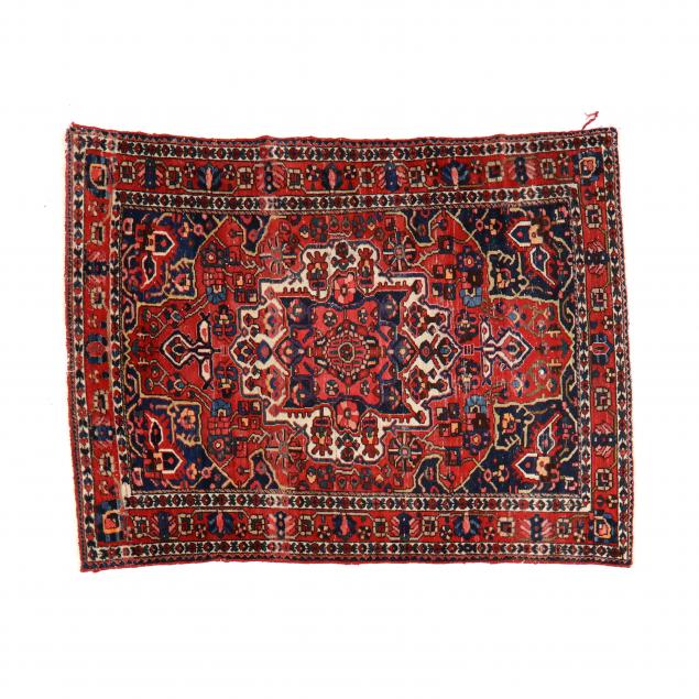 HAMADAN RUG Red field with large 30a745