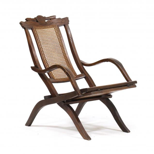 VICTORIAN WALNUT AND CANE FOLDING 30a767