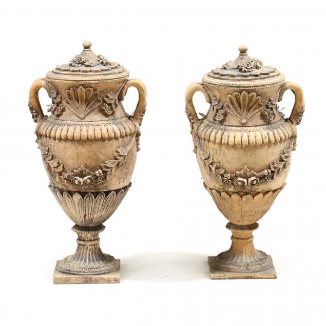 PAIR OF CLASSICAL STYLE LIDDED 30a775