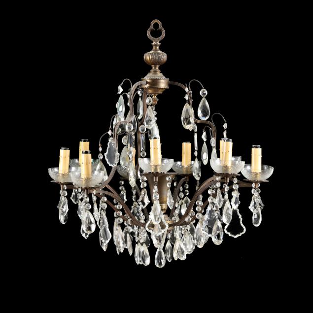 FRENCH NEOCLASSICAL STYLE TEN LIGHT