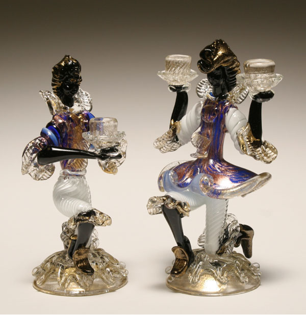 Venetian art glass blackamore figural